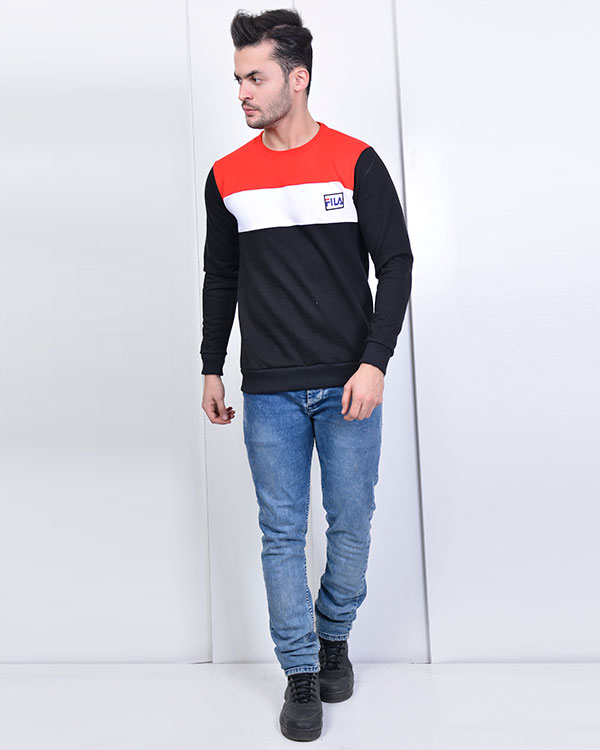 تی شرت پاییزه طرح Fila مدل 1351
