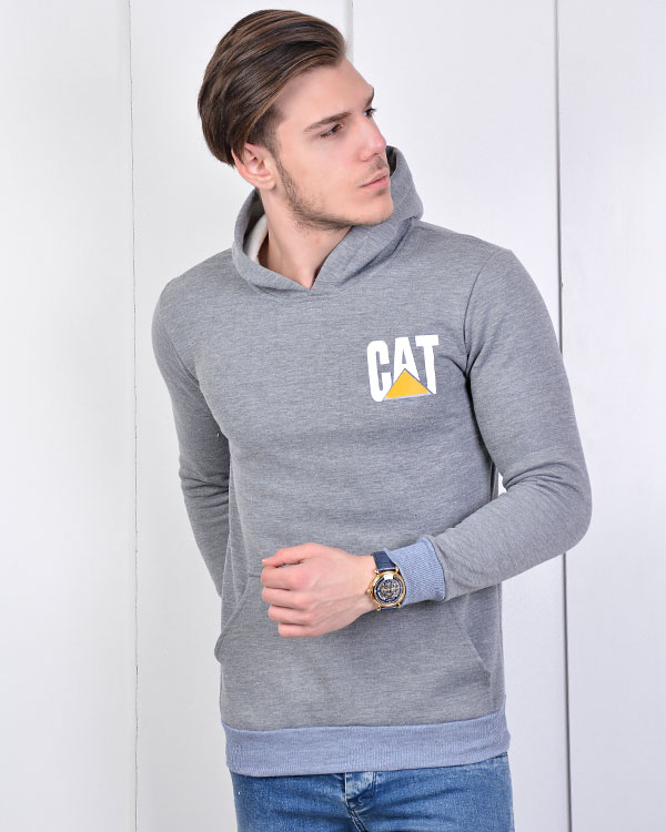 هودی مردانه طرح cat مدل 1281