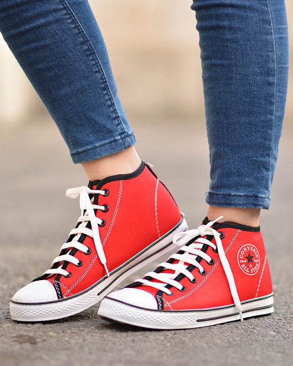 کفش نیم بوت طرح All star مدل 1245