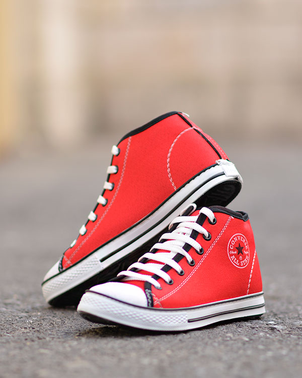 کفش نیم بوت طرح All star مدل 1245