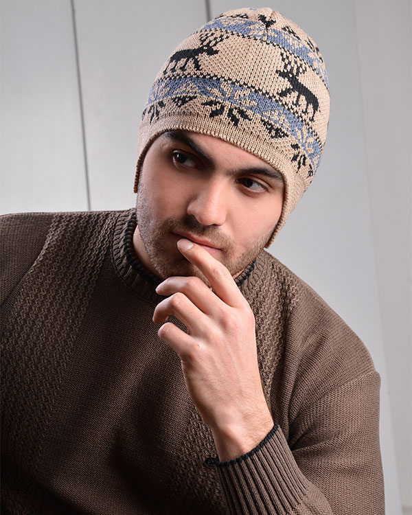 کلاه گوش دار طرح دار مدل 0970