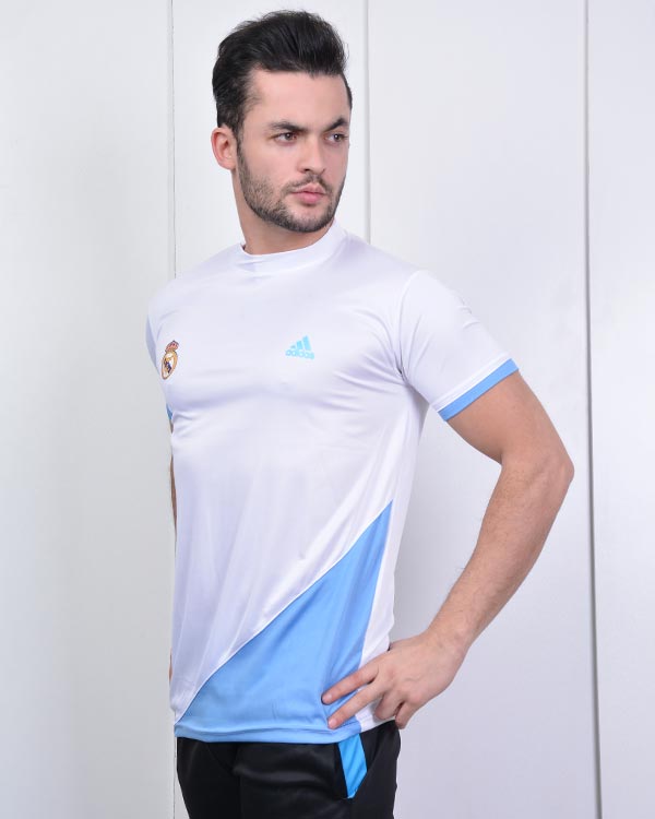 تی شرت ورزشی رئال مادرید طرح adidas مدل0090