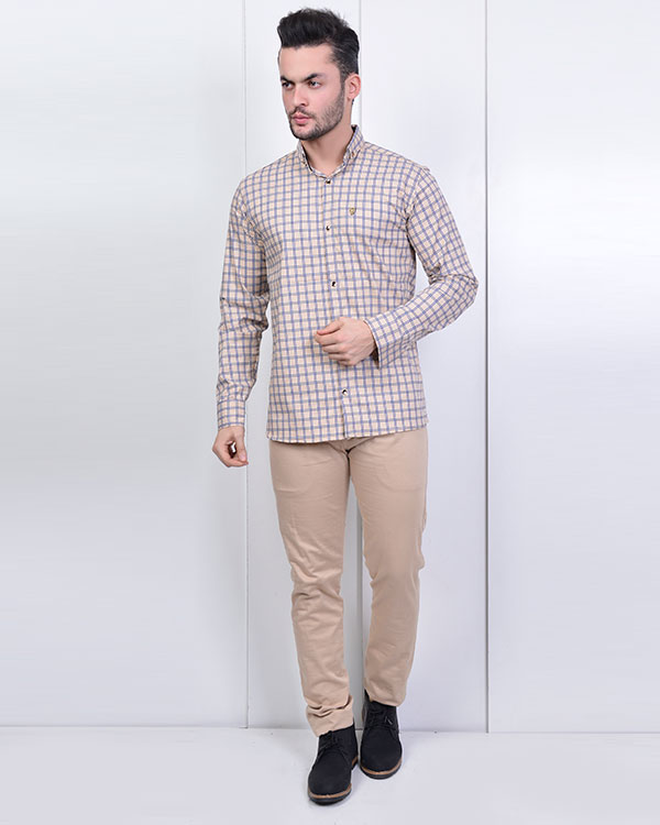 پیراهن مردانه چهارخانه مدل 0946