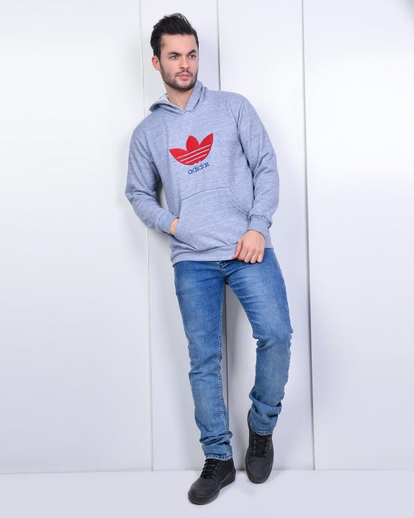هودی مردانه کلاه دار طرح adidas مدل 0909