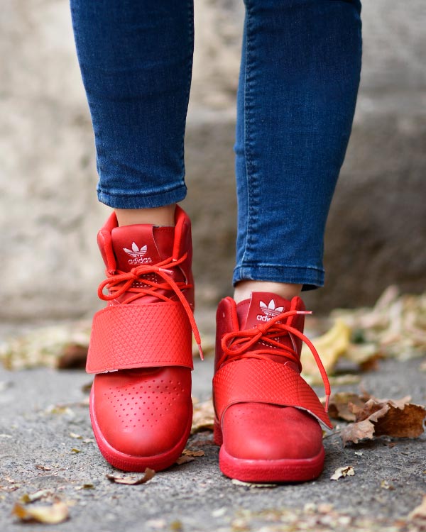 نیم بوت دخترانه طرح adidas مدل0998
