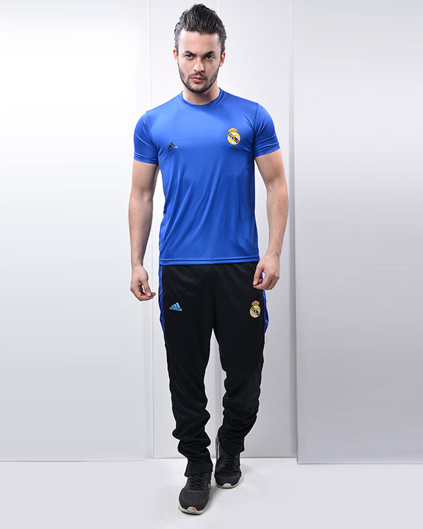 تی شرت ورزشی رئال مادرید طرح adidas مدل 0335 