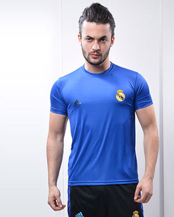 تی شرت ورزشی رئال مادرید طرح adidas مدل 0335 