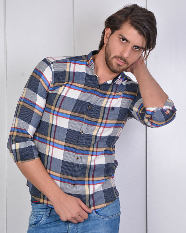 پیراهن مردانه چهارخانه 0873