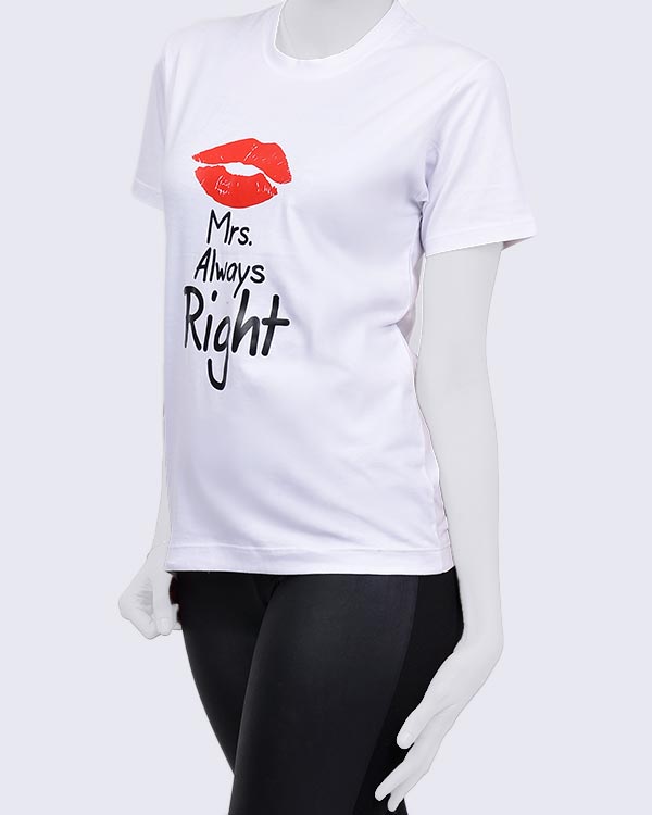 ست تیشرت دوعددی mr & mrs rightمدل 9854