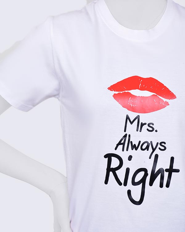 ست تیشرت دوعددی mr & mrs rightمدل 9854