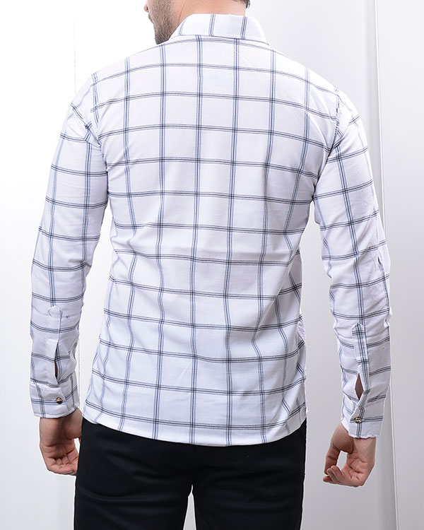 پیراهن مردانه چهارخانه 0758