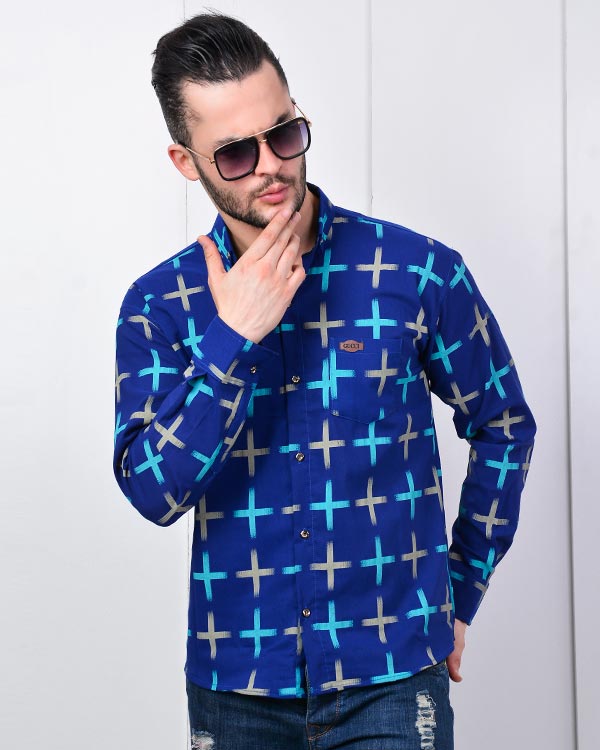 پیراهن مردانه آبرنگی مدل 0668