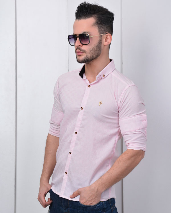 پیراهن مردانه چهارخانه برجسته مدل 0665