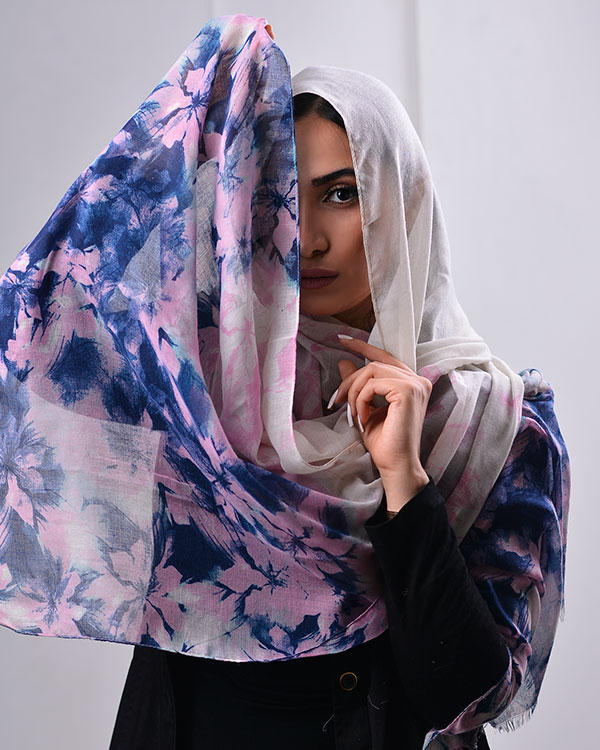 شال نخی آبرنگی مدل 0627