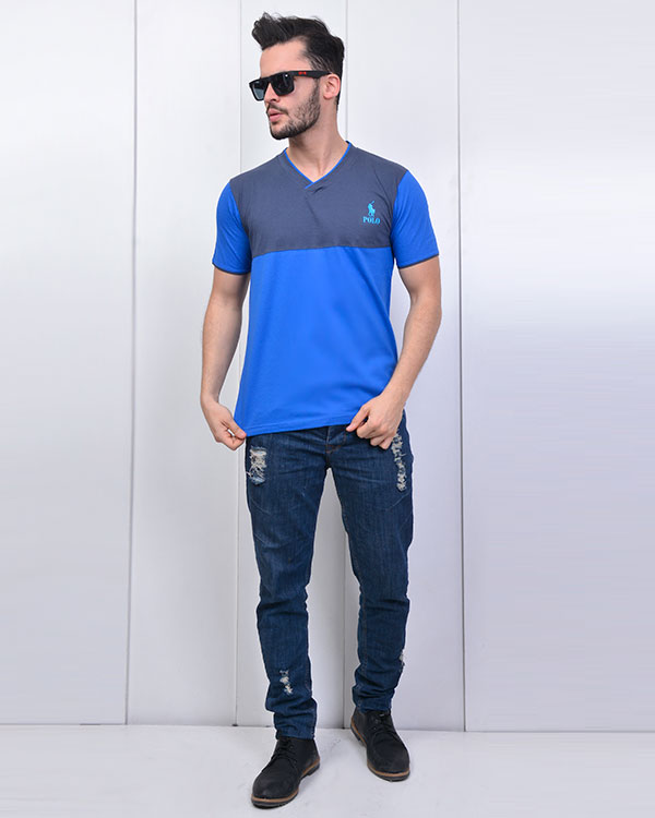 تی شرت یقه هفت طرح POLOمدل 0592