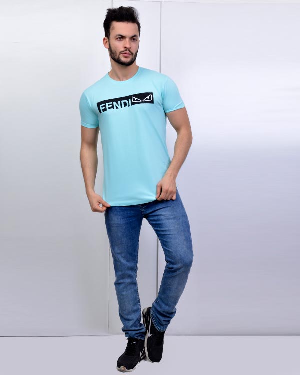 تی شرت یقه گرد مردانه مدل 0577