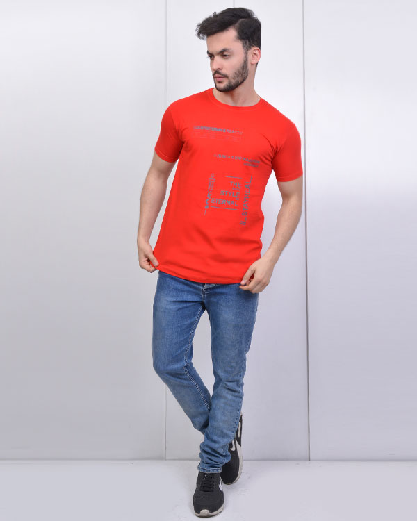تی شرت یقه گرد مردانه مدل 0573