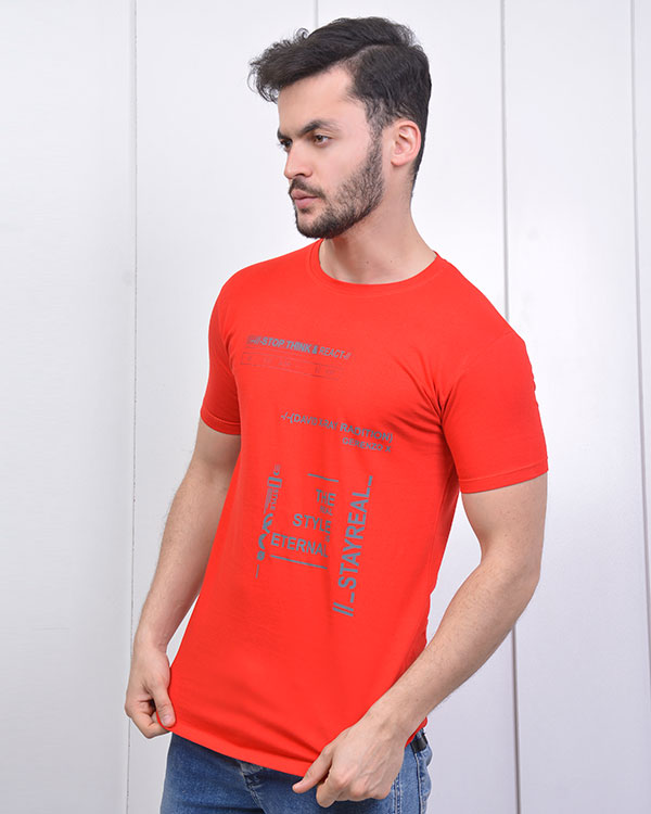 تی شرت یقه گرد مردانه مدل 0573