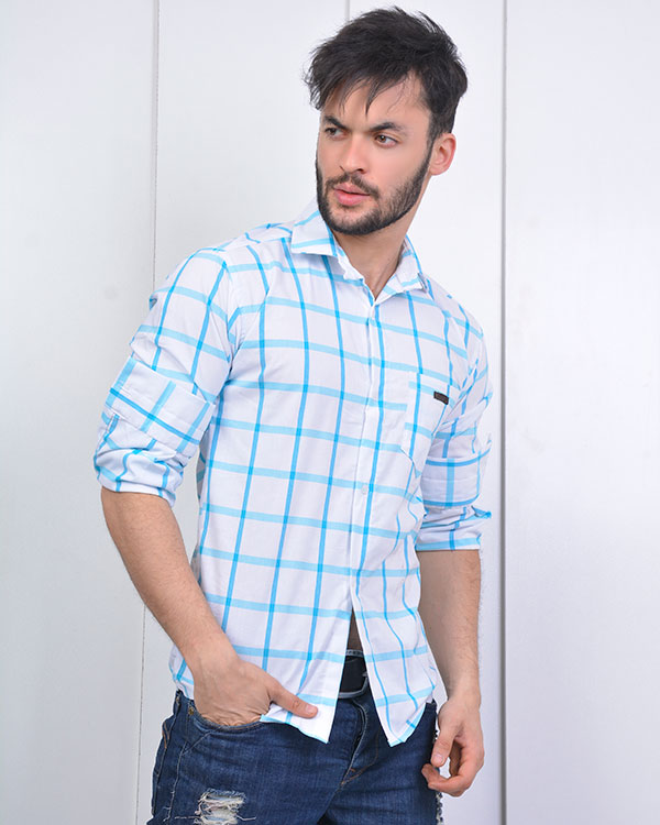 پیراهن مردانه چهارخانه مدل0540