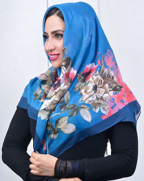 روسری گل سرخ مدل 0555
