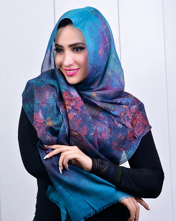 شال آبرنگی مدل 0554