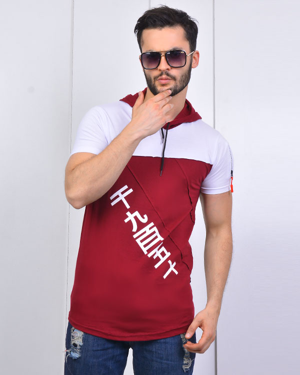 تی شرت مردانه کلاه دار مدل 3500