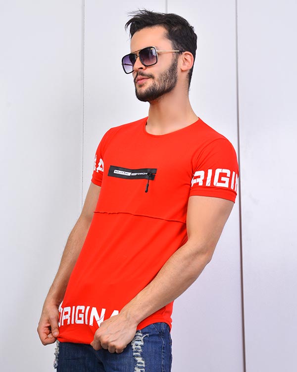 تی شرت یقه گرد مدل 3499