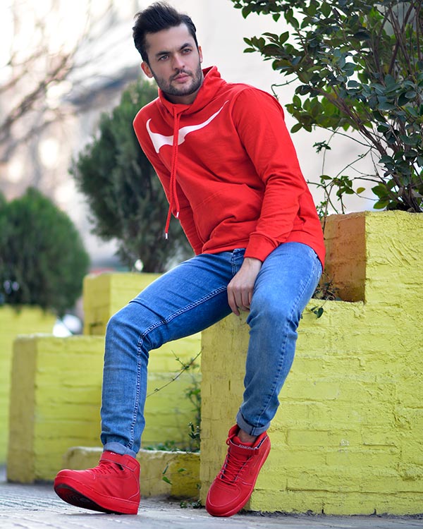 هودی مردانه طرح NIKE مدل 8855