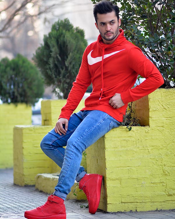 هودی مردانه طرح NIKE مدل 8855