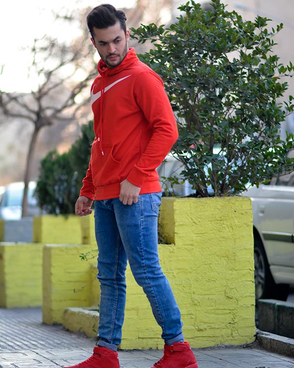 هودی مردانه طرح NIKE مدل 8855