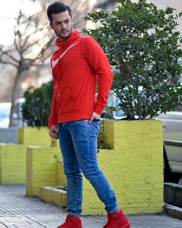 هودی مردانه طرح NIKE مدل 8855