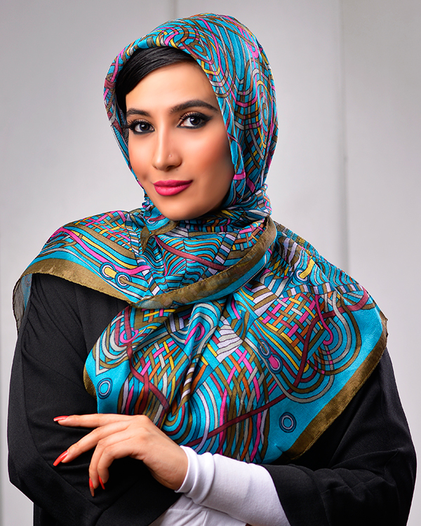 روسری کریستالی مدل 3454