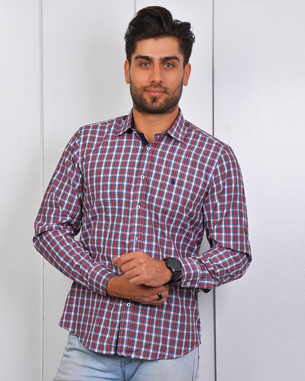 پیراهن مردانه چهارخانه مدل3419