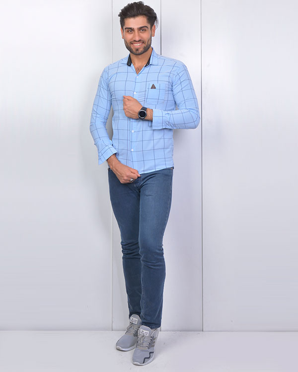 پیراهن مردانه چهارخانه مدل 3388