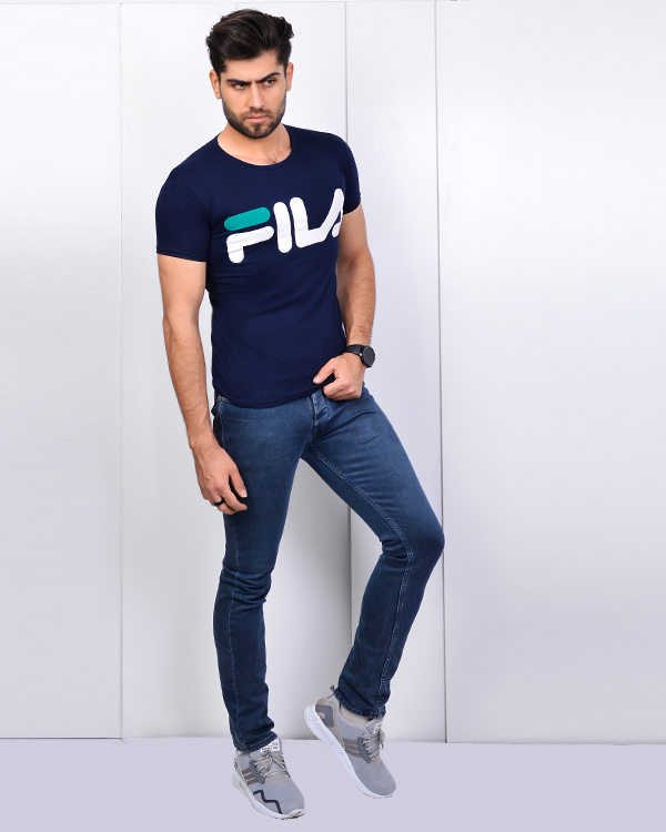 تی شرت مردانه طرح FILA مدل 3382