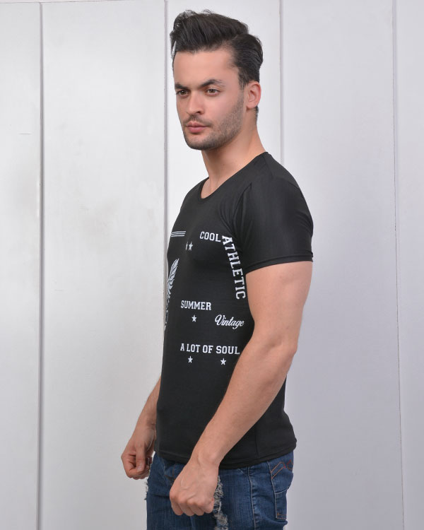 تی شرت مردانه یقه گرد مدل 3345