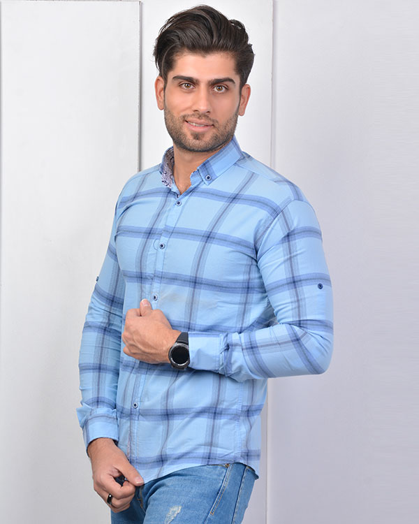 پیراهن مردانه چهارخانه مدل 3314