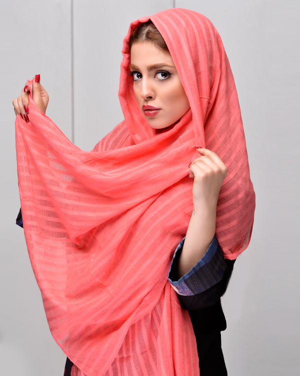 شال نخی حریری مدل 3301