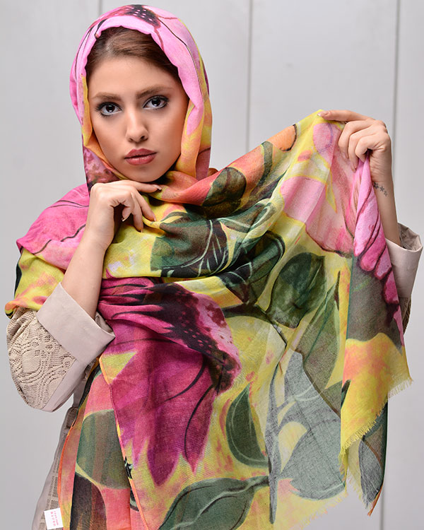 شال نخی چاپی مدل 3278