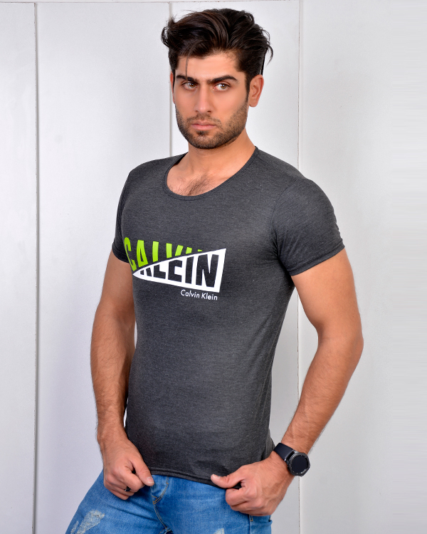 تی شرت مردانه ملانژ CALVIN KLEIN مدل 3260
