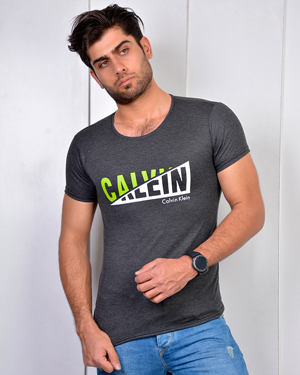تی شرت مردانه ملانژ CALVIN KLEIN مدل 3260