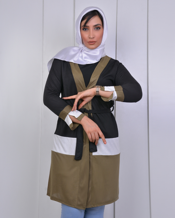مانتو عبایی سلدا مدل 3216