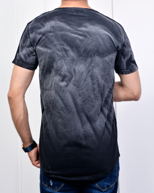 تی شرت یقه گرد سنگ شور طرح VANS مدل 2979