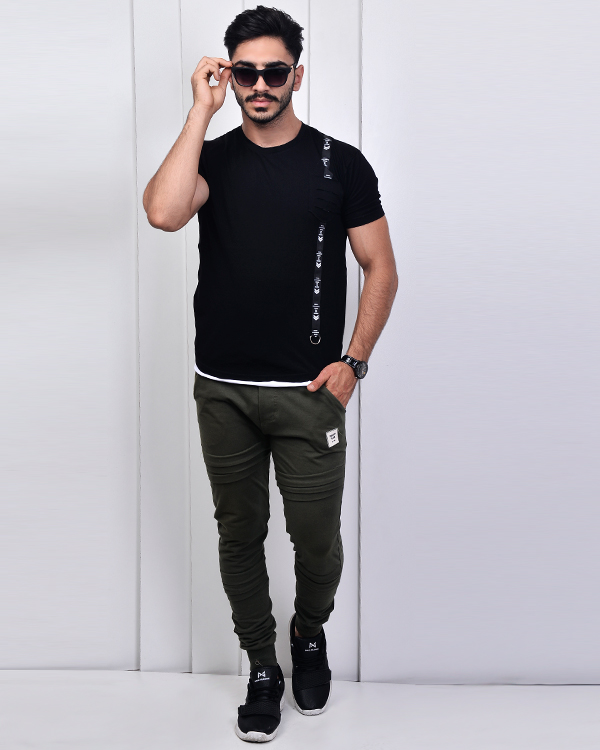تی شرت یقه گرد مدل 2966