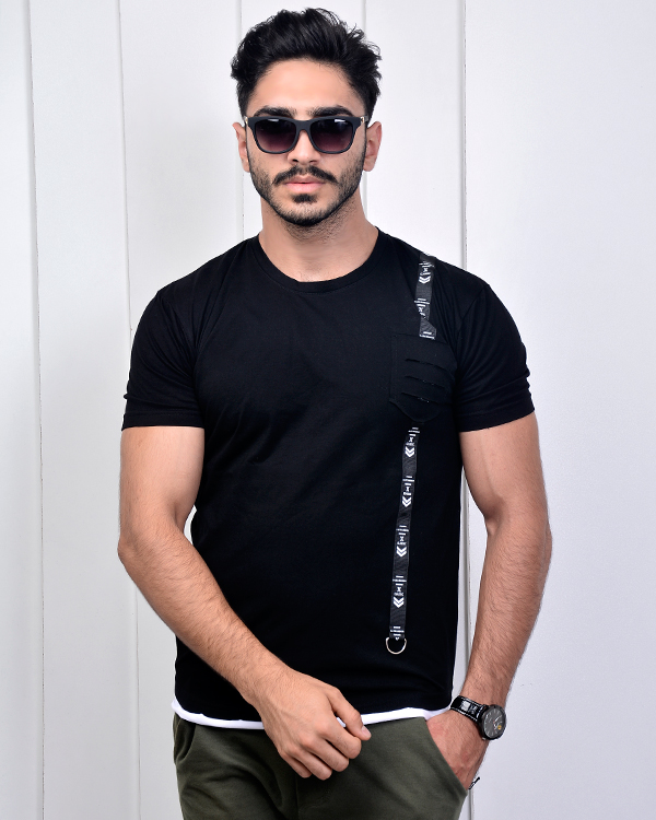 تی شرت یقه گرد مدل 2966