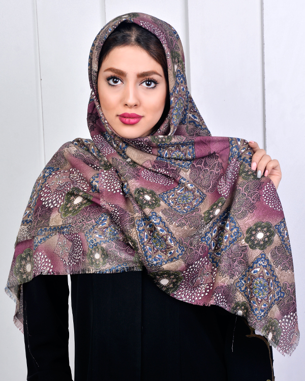 روسری گلدار مدل 2951