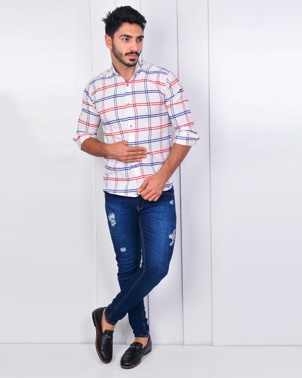پیراهن چهارخانه مدل 2929