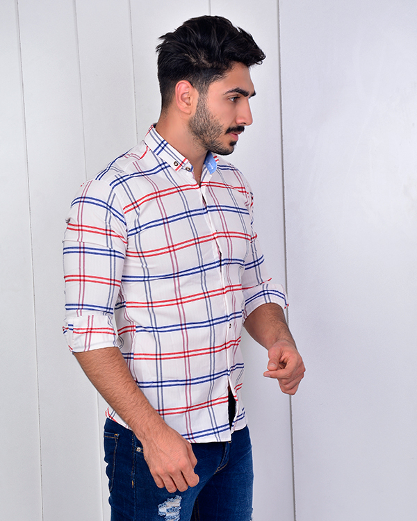 پیراهن چهارخانه مدل 2929