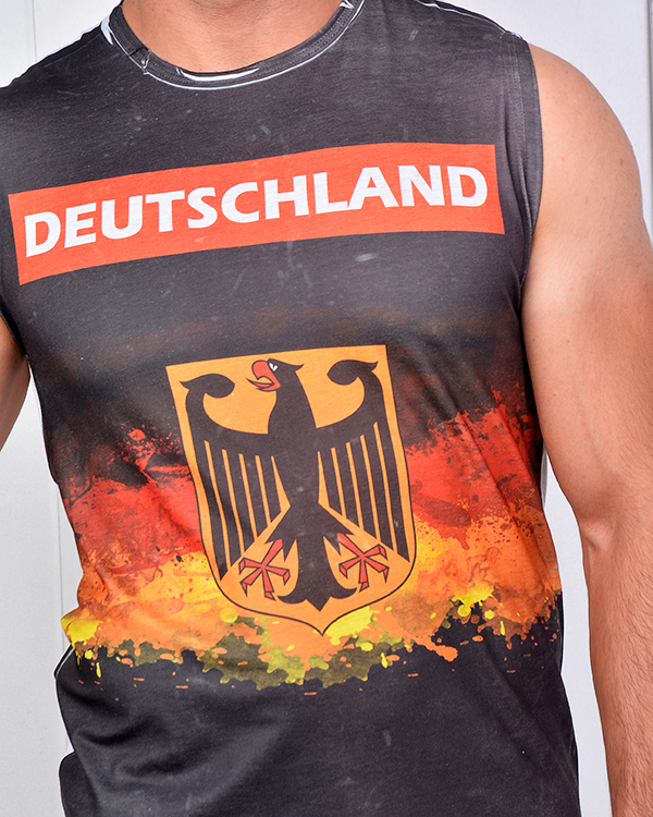 ست رکابی و شلوارک DEUTSCHLAND ورزشی مردان مدل 2885