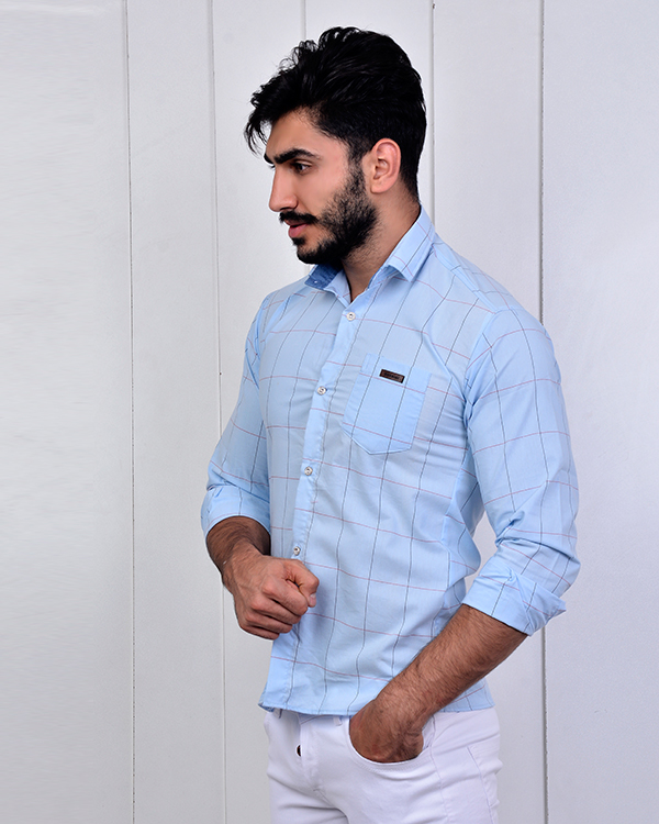 پیراهن مردانه چهارخانه مدل 2872
